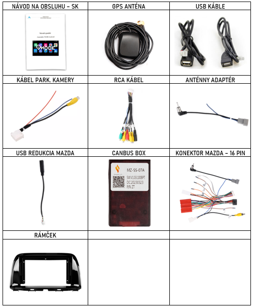SK príslušenstvo pre autorádio Bmode Bev pre Mazda CX-5 s carplay a androidauto - evtech.sk